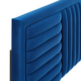 Modway Furniture Believe Channel Tufted Performance Velvet Twin Headboard 0423 Navy MOD-6664-NAV