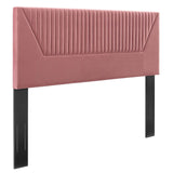 Modway Furniture Patience Channel Tufted Performance Velvet Twin Headboard 0423 Dusty Rose MOD-6667-DUS