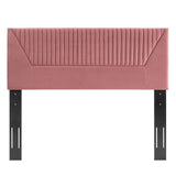 Modway Furniture Patience Channel Tufted Performance Velvet Twin Headboard 0423 Dusty Rose MOD-6667-DUS