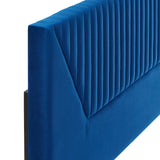 Modway Furniture Patience Channel Tufted Performance Velvet Twin Headboard 0423 Navy MOD-6667-NAV