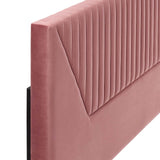 Modway Furniture Patience Channel Tufted Performance Velvet Full/Queen Headboard 0423 Dusty Rose MOD-6668-DUS