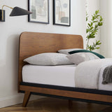 Dylan Queen Platform Bed Walnut MOD-6675-WAL