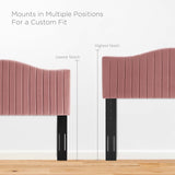 Modway Furniture Juniper Channel Tufted Performance Velvet Full Platform Bed MOD-6746-DUS