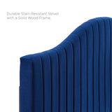 Modway Furniture Juniper Channel Tufted Performance Velvet Full Platform Bed MOD-6746-NAV