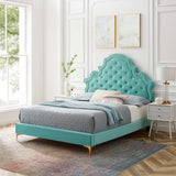 Modway Furniture Gwyneth Tufted Performance Velvet Twin Platform Bed MOD-6754-MIN