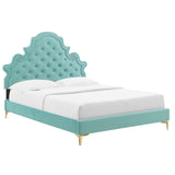 Modway Furniture Gwyneth Tufted Performance Velvet Twin Platform Bed MOD-6754-MIN