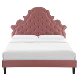 Modway Furniture Gwyneth Tufted Performance Velvet Twin Platform Bed MOD-6756-DUS