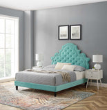 Modway Furniture Gwyneth Tufted Performance Velvet Twin Platform Bed MOD-6756-MIN