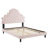 Modway Furniture Gwyneth Tufted Performance Velvet Twin Platform Bed MOD-6756-PNK