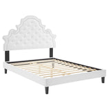 Modway Furniture Gwyneth Tufted Performance Velvet Twin Platform Bed MOD-6756-WHI