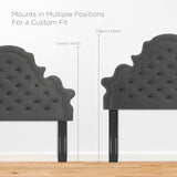 Modway Furniture Gwyneth Tufted Performance Velvet Full Platform Bed MOD-6758-CHA
