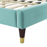 Modway Furniture Gwyneth Tufted Performance Velvet Full Platform Bed MOD-6758-MIN