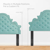 Modway Furniture Gwyneth Tufted Performance Velvet Full Platform Bed MOD-6758-MIN