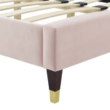 Modway Furniture Gwyneth Tufted Performance Velvet Full Platform Bed MOD-6758-PNK