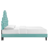 Modway Furniture Gwyneth Tufted Performance Velvet Full Platform Bed MOD-6759-MIN