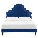 Modway Furniture Gwyneth Tufted Performance Velvet Full Platform Bed MOD-6759-NAV