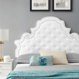 Modway Furniture Gwyneth Tufted Performance Velvet Full Platform Bed MOD-6759-WHI