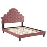 Modway Furniture Gwyneth Tufted Performance Velvet King Platform Bed MOD-6762-DUS