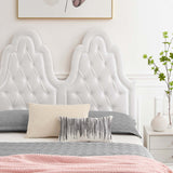 Alexandria Tufted Performance Velvet Queen Platform Bed White MOD-6763-WHI