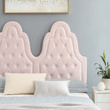 Alexandria Tufted Performance Velvet Queen Platform Bed Pink MOD-6764-PNK