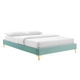 Modway Furniture Amber King Platform Bed 0423 Mint MOD-6784-MIN