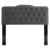 Modway Furniture Amber King Platform Bed 0423 Charcoal MOD-6785-CHA