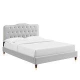Modway Furniture Amber King Platform Bed 0423 Light Gray MOD-6785-LGR