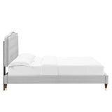 Modway Furniture Amber King Platform Bed 0423 Light Gray MOD-6785-LGR