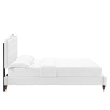 Modway Furniture Amber King Platform Bed 0423 White MOD-6785-WHI