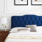 Modway Furniture Amber Tufted Performance Velvet King Platform Bed 0423 Navy MOD-6786-NAV