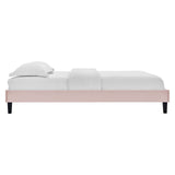 Modway Furniture Amber Tufted Performance Velvet King Platform Bed 0423 Pink MOD-6786-PNK