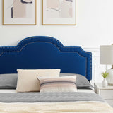 Modway Furniture Aviana Performance Velvet Twin Bed 0423 Navy MOD-6789-NAV