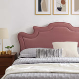 Modway Furniture Neena Performance Velvet Twin Bed 0423 Dusty Rose MOD-6790-DUS