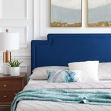 Modway Furniture Liva Performance Velvet Twin Bed 0423 Navy MOD-6791-NAV