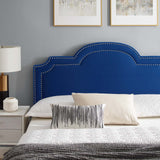 Modway Furniture Aviana Performance Velvet Twin Bed 0423 Navy MOD-6799-NAV