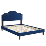 Modway Furniture Aviana Performance Velvet Twin Bed 0423 Navy MOD-6799-NAV