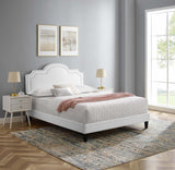 Modway Furniture Aviana Performance Velvet Twin Bed 0423 White MOD-6799-WHI