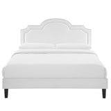 Modway Furniture Aviana Performance Velvet Twin Bed 0423 White MOD-6799-WHI