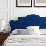 Modway Furniture Neena Performance Velvet Full Bed 0423 Navy MOD-6815-NAV