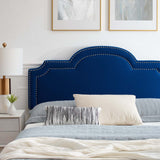 Modway Furniture Aviana Performance Velvet Queen Bed 0423 Navy MOD-6824-NAV