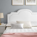 Modway Furniture Aviana Performance Velvet Queen Bed 0423 White MOD-6829-WHI