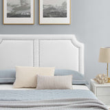 Modway Furniture Novi Performance Velvet King Bed 0423 White MOD-6843-WHI