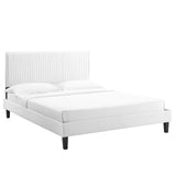 Modway Furniture Peyton Performance Velvet Twin Platform Bed MOD-6867-WHI