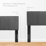 Modway Furniture Peyton Performance Velvet Full Platform Bed MOD-6870-CHA