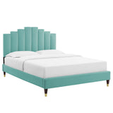 Modway Furniture Elise King Performance Velvet Platform Bed MOD-6875-MIN