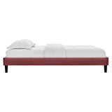 Modway Furniture Elise King Performance Velvet Platform Bed MOD-6878-DUS