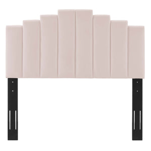 Elise Full Performance Velvet Platform Bed Pink MOD-6880-PNK