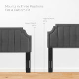 Modway Furniture Sienna Performance Velvet Twin Platform Bed MOD-6906-CHA