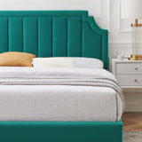 Modway Furniture Sienna Performance Velvet Twin Platform Bed MOD-6906-TEA
