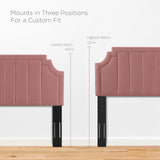 Modway Furniture Sienna Performance Velvet Twin Platform Bed MOD-6907-DUS